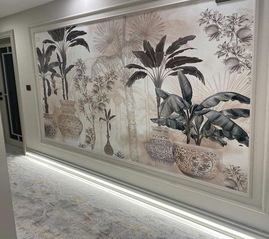 ورق جدران بالرياض مع التركيب